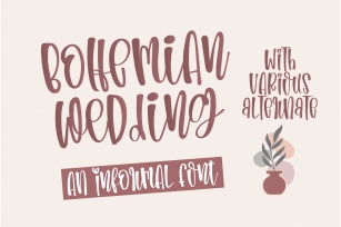 Bohemian Wedding Font Download