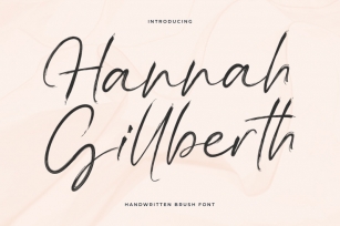 Hannah Gillberth Handwritten Brush Font Font Download