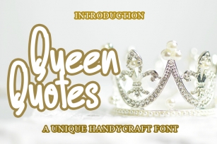 Queen Quotes Font Download