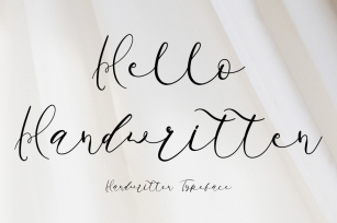 Hello Handwritten Font Download