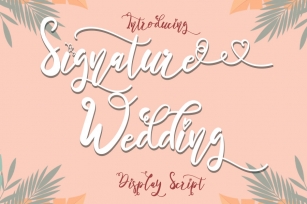 Signature Wedding Font Download