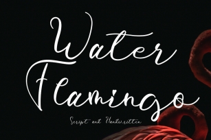 Water Flamingo Font Download