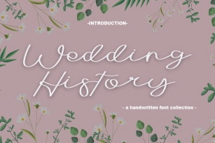 Wedding History Font Download