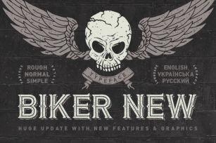 Biker Remastered font + graphics Font Download