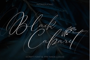 Black Cabaret Script Font & Logos Font Download