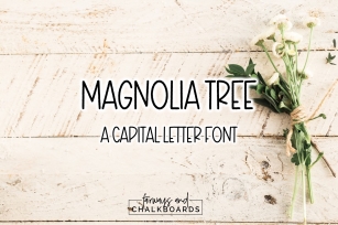 Magnolia Tree Font Download