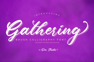 Gathering-Brush Font Font Download