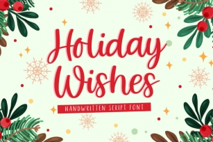 Holiday Wishes | Handwritten Font Font Download