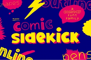 Comic Sidekick: A Comedy Font Family! Font Download