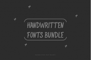 Handwritten Font Bundle Font Download
