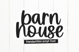 Barnhouse - Handwritten Script Font Font Download