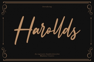 Harollds Expressive Handwritten Font Font Download