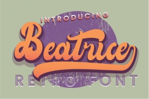 Beatrice Retro Font Font Download