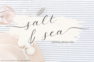 Salt and Sea Calligraphy Script Font Download