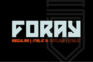 Foray Typeface Font Download