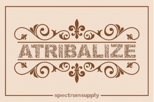 Atribalize Typeface free Illustrator And Border Font Download
