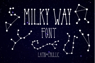 Milky Way Font Font Download