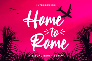 Home to Rome Trial Font Download