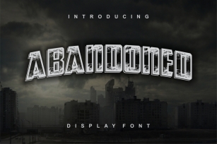 Abandoned typeface display font Font Download