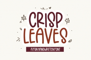 Crisp Leaves - Handwritten Font with Fall Doodles! Font Download
