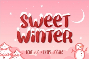 Sweet Winter Layered Font Duo Font Download