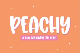 Peachy - Fun Handwritten Font Font Download