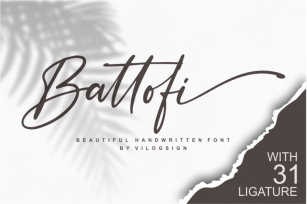 Battofi Handwritten Font Font Download