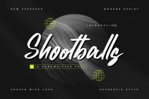 Shootballs - Handwritten Font Font Download