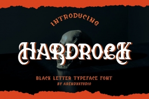 Hardrock - Black Letter Typeface Font Download