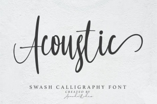 Acoustic - Swash Calligraphy Font Download