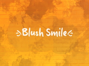 B Blush Smile Font Download