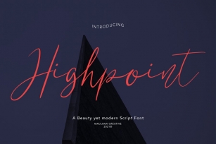 Highpoint Beauty Script Font Font Download