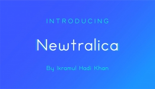 Newtralica Font Download