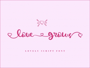 Love Grows Font Download