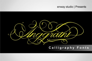 Anggraini Calligraphy Fonts Font Download