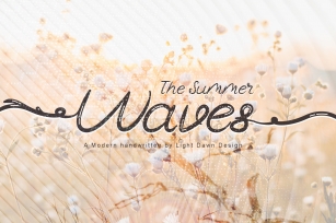 The Summer Waves Font Download