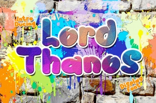 Lord Thanos Font Download
