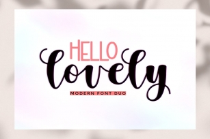 Hello Lovely Duo Font Download