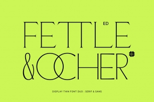 ED Fettle & Ocher display Font Download
