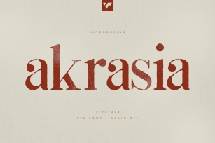 Akrasia Typeface Font Download
