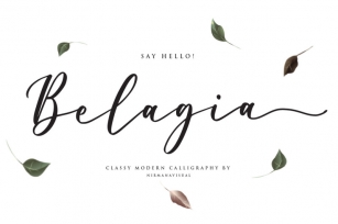 Belagia - Classy Calligraphy Font Download