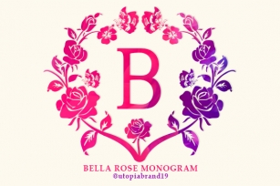 Bella Rose Monogram Font Download