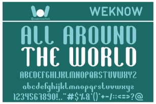 All Around the World Font Download