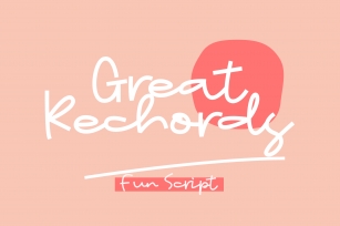 Great Rechords Font Download