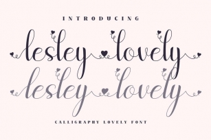 Lesley Lovely Script LS Font Download