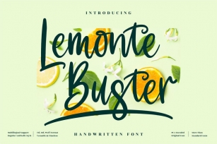 Lemonte Buster Handwritten LS Font Download
