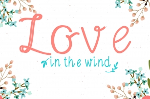 Love in the Wind Font Download