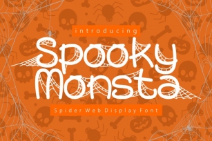 Spooky Monsta - Spider Web Display Font Font Download