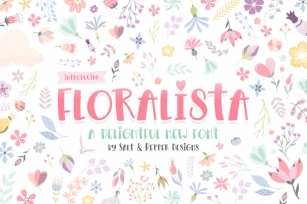 Floralista Font (Procreate Fonts, Girly Fonts, Summer Fonts) Font Download
