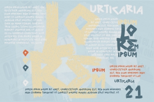 Vtks urticaria Font Download